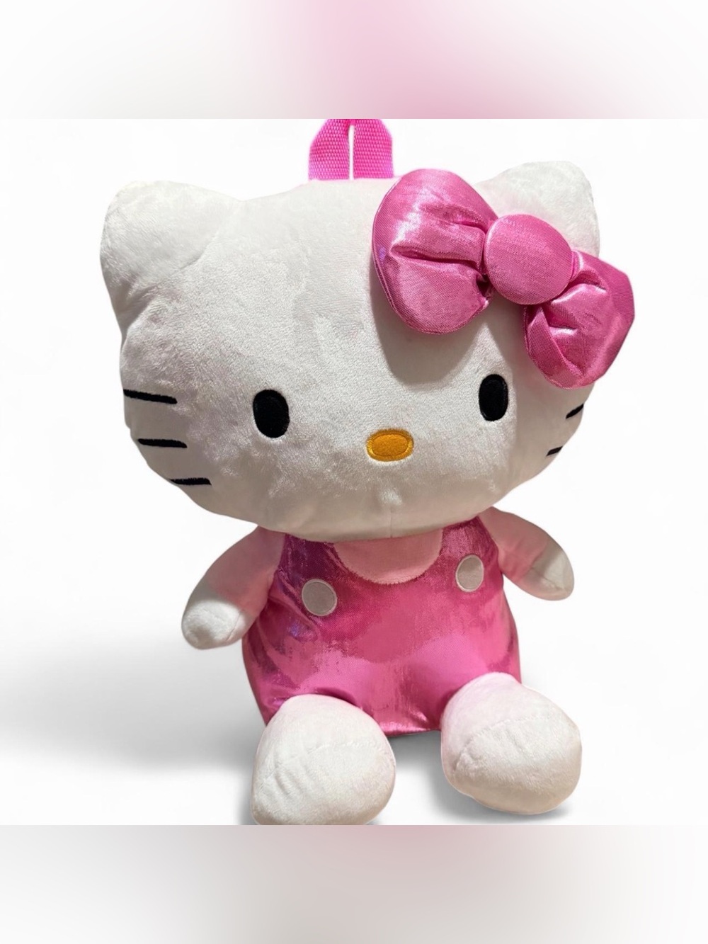 Hello Kitty Pink and White Plush Backpack Bag